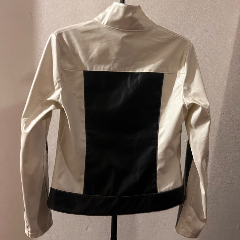 Crop Baseball Racing Jacket - Picture 3 of 3